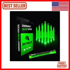 **Ultra-Bright Emergency Glow Sticks - 12-Hour Illumination, Perfect for Surv...