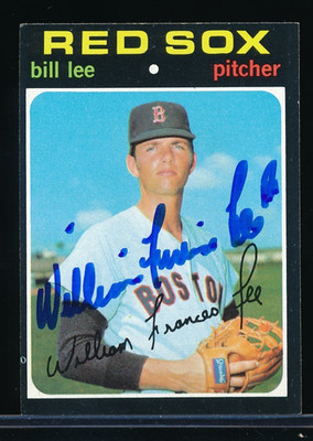 1971  Topps #58 BILL LEE VGEX signed auto autograph full name very cool bxcp47