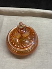 Carnival Glass Candy Dish with Lid Circus Tent Style Imperial twisted optical — photo 2