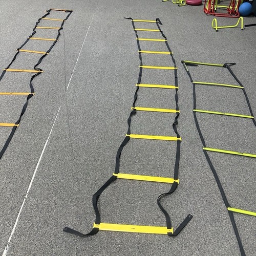 ABC Ladder Agility Ladder Football Training Aid Anti-Slip Yellow Indoor/Outdoor
