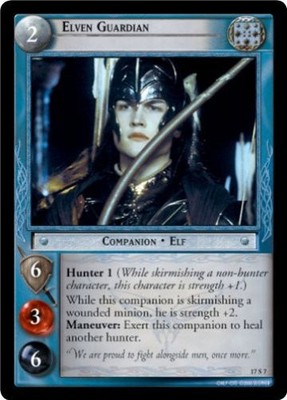 LOTR TCG Rise of Saruman ELVEN GUARDIAN 17S7 NM/M Top Shelf