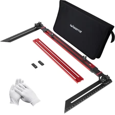 Stair Tread Template Tool,Upgrade All-Aluminum Measuring Tool for Accurately Mea