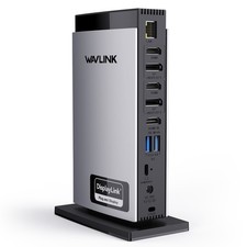 WAVLINK Triple Monitor DisplayLink Docking Station 100W Charging 4K 3HDMI 2DP