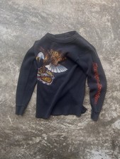 Harley-Davidson 1980s Vintage 3D Emblem Emblem And Eagle Long Sleeve Hit Thermal