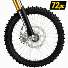 Wheel Rim Spoke Covers Wraps White for Honda XR650L XR650R XR600R XL600R