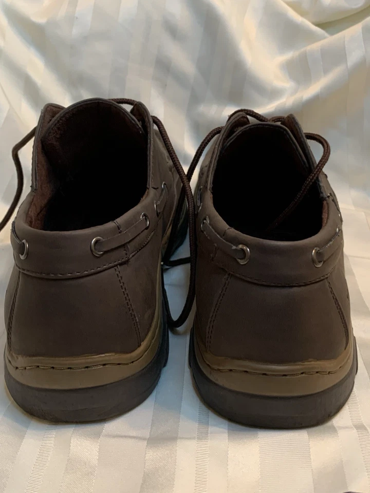 Solo Men’s 9.5 Fred-200 Comfort Walking Boat Dock Shoes Brown Lace up - Image 3 of 4