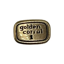 Golden Corral 1 Year Employee Service Award Lapel Pin 1/10 10K Gold Filled