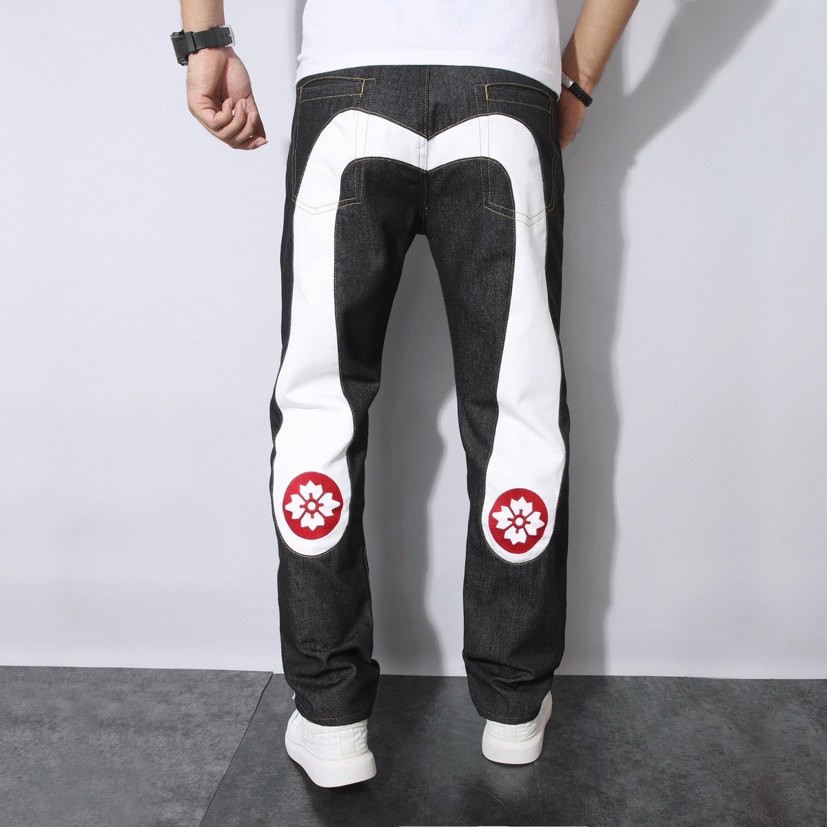 Evisu Andy Souwer Vintage Jeans Black Jeans Unisex Jeans | eBay