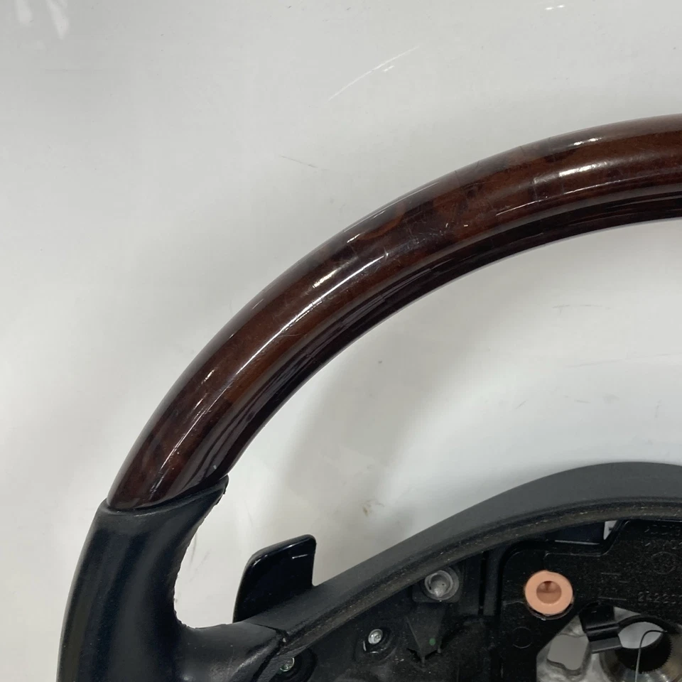 Mercedes-Benz GL ML R Class X164 W164 2009-2012 OEM Wood Black Steering Wheel - Image 2 of 4