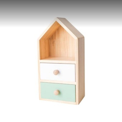 Niedliche Holz-Aufbewahrungsbox mit Cartoon-Schubladen