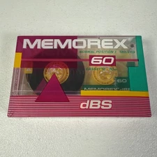 Memorex dBS 60 Cassette Tape Brand New Still Sealed - Never Used