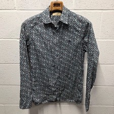 Burberry Mens shirt M Slim Fit Multi color MSRP: 295.00 Authentic 21x31 M Blue