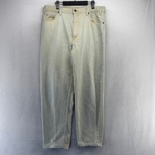 Vintage Levis Jeans Men's 38x32 FITS 36x29 Tan Brown Orange Tab 90s Relaxed