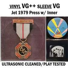 ELO Electric Light Orchestra Greatest Hits LP Jet 1979 VG++ Vinyl Inner Sleeve
