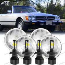 For Mercedes-benz 380sl 450sl 560sl 4pcs 5.75 Round Led Headlights Hilo Beam For Mercedes-benz 380sl 450sl 560sl 4pcs 5.75 Round Led Headlights Hilo Beam