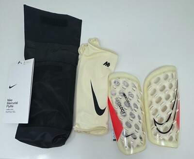 Nike Mercurial FlyLite Superlock Shin Guards Coconut Milk SZ