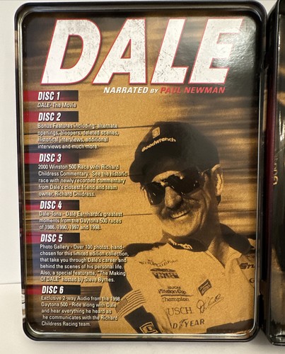 Dale Earnhardt NASCAR "DALE" #3 Narrated By Paul Newman 6 DVD Box Set - Picture 5 of 24