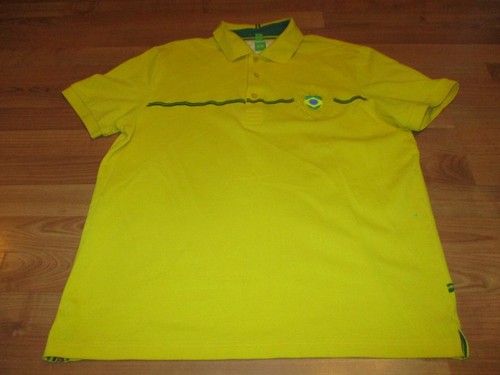 VERY NICE MENS HUGO BOSS SHORT SLEEVE BRAZIL POLO SHIRT XL | eBay