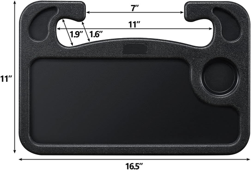Steering Wheel Tray, Car Table Tray, Steering Wheel Desk for Laptop and Vehicle - Photo 7/12