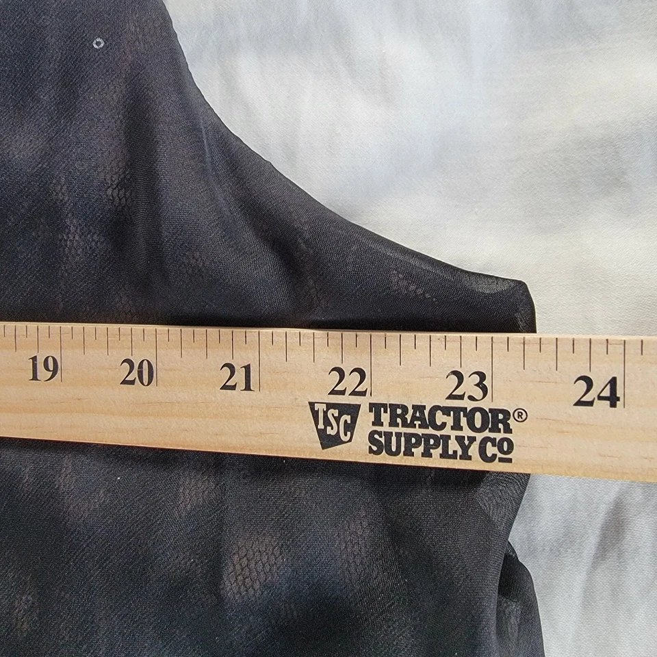 Vestido negro sin mangas SLNY Fashions New York talla grande Dobladillo de lentejuelas de encaje 22W #3169 Foto 3 de 4