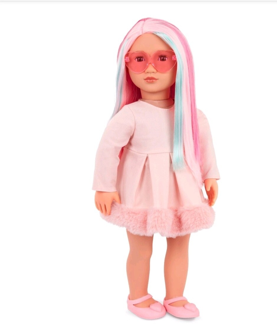 Our Generation Rosa 18" Fashion Doll with Pink and Blue Hair NEW eBay