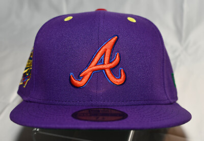 New Era Atlanta Braves Lids Hat Drop 7 1/8 Color UV ROYGBIV 2.0