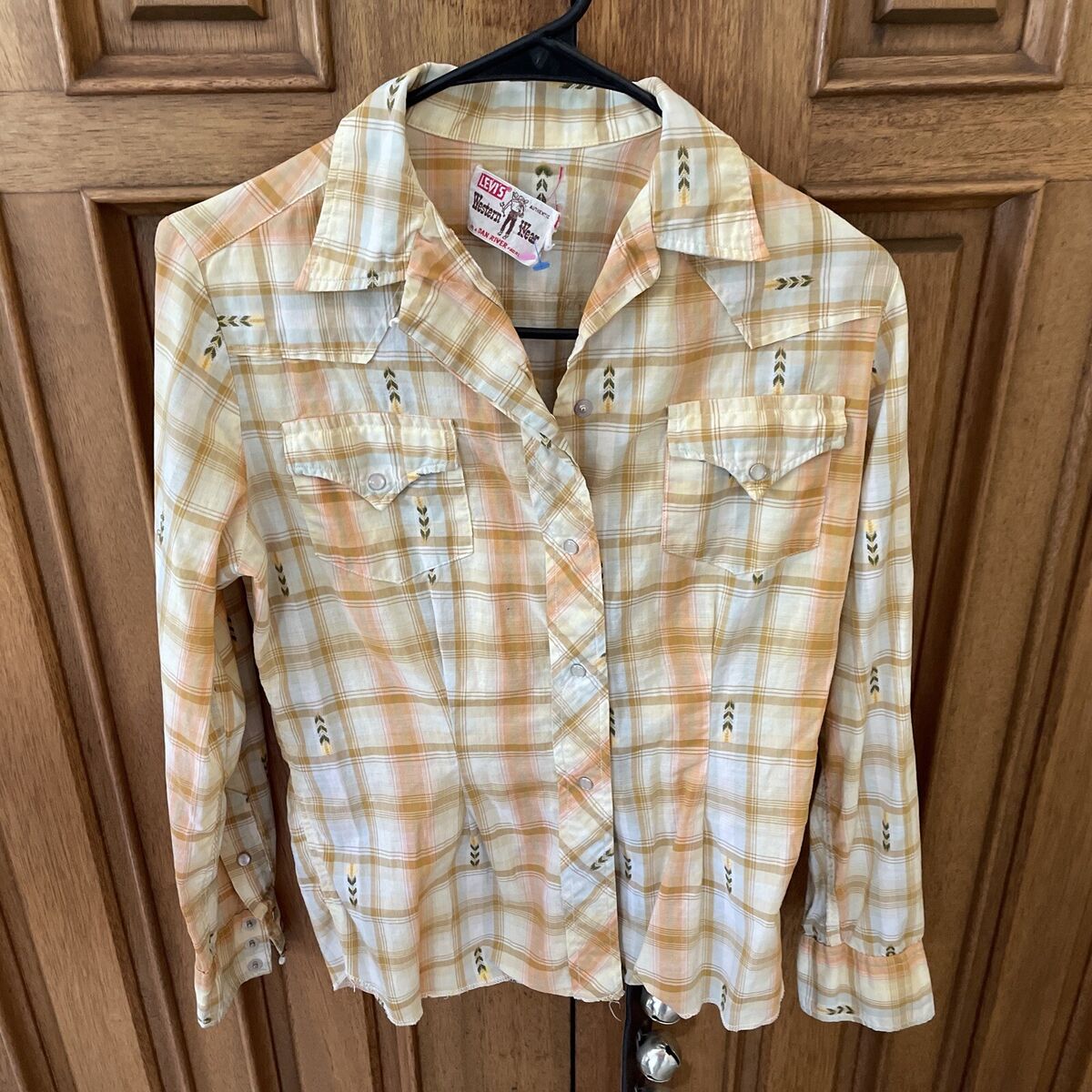 Vintage 50s Levi's Western Wear Shirt Dan River Fabric Vintage 50s Levi's Western Wear Shirt Dan River Fabric