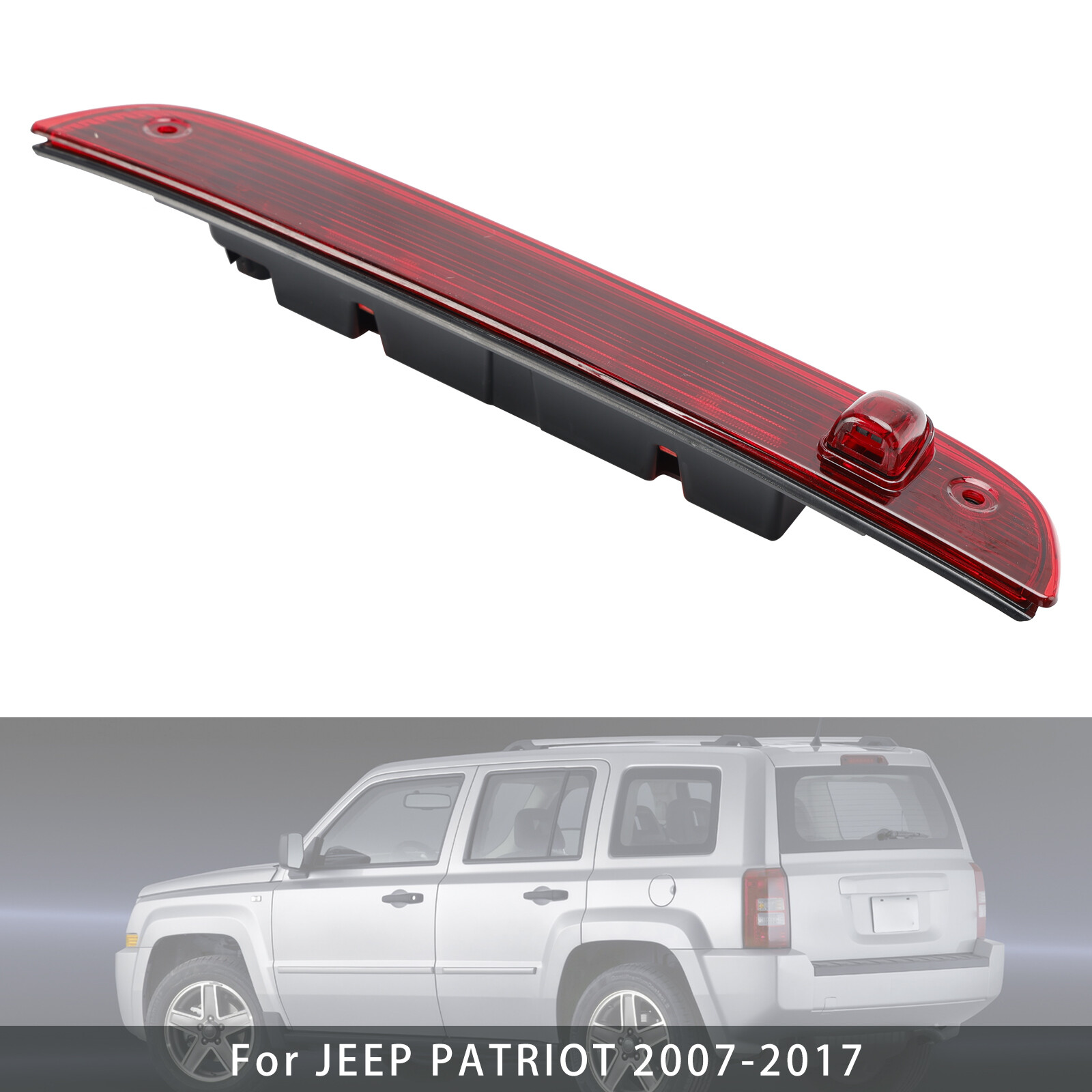High-Level LED Brake Light 5116236AF for 2007-2017 Jeep Patriot Rear Third Stop