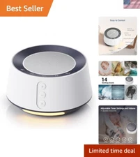 Versatile Sleep Sound Machine with 10-Level Night Light & 14 Relaxing Sounds