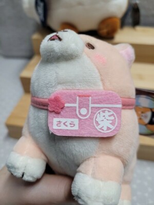 SK Japan Faithful Dog Mochishiba Shiba Inu Pig Brown Pink Keychain