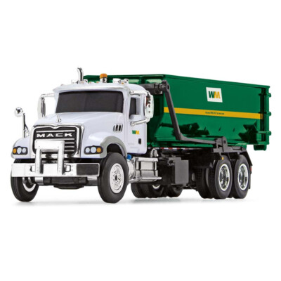 HO 1:87 First Gear # 80-0356D Mack Granite w/Tub Style Roll-off Container - Wast