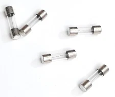 SET OF 5 NEW SOCTSC 125V 6.3A 125V 6.3A SOC TSC 5mm x 20mm SLOW BLOW FUSES