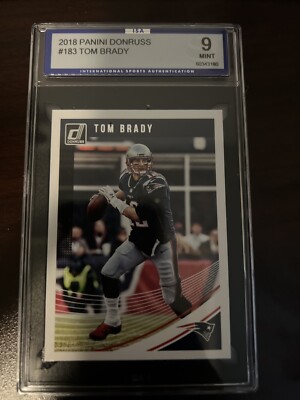 2018 PANINI DONRUSS #183 TOM BRADY PATRIOTS ISA #60343180 Mint 9