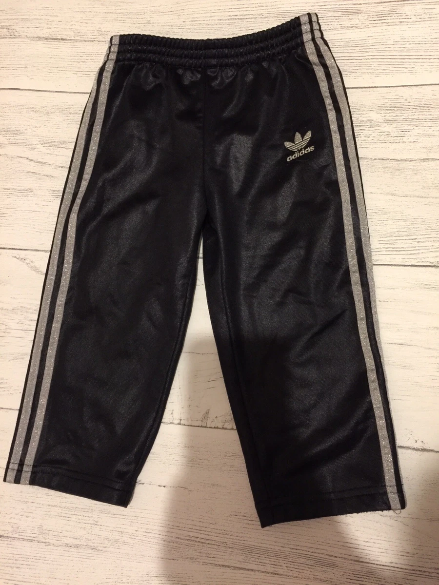Adidas Girls Tracksuit Bottoms Size 12 18 Months Black Original Chile 62