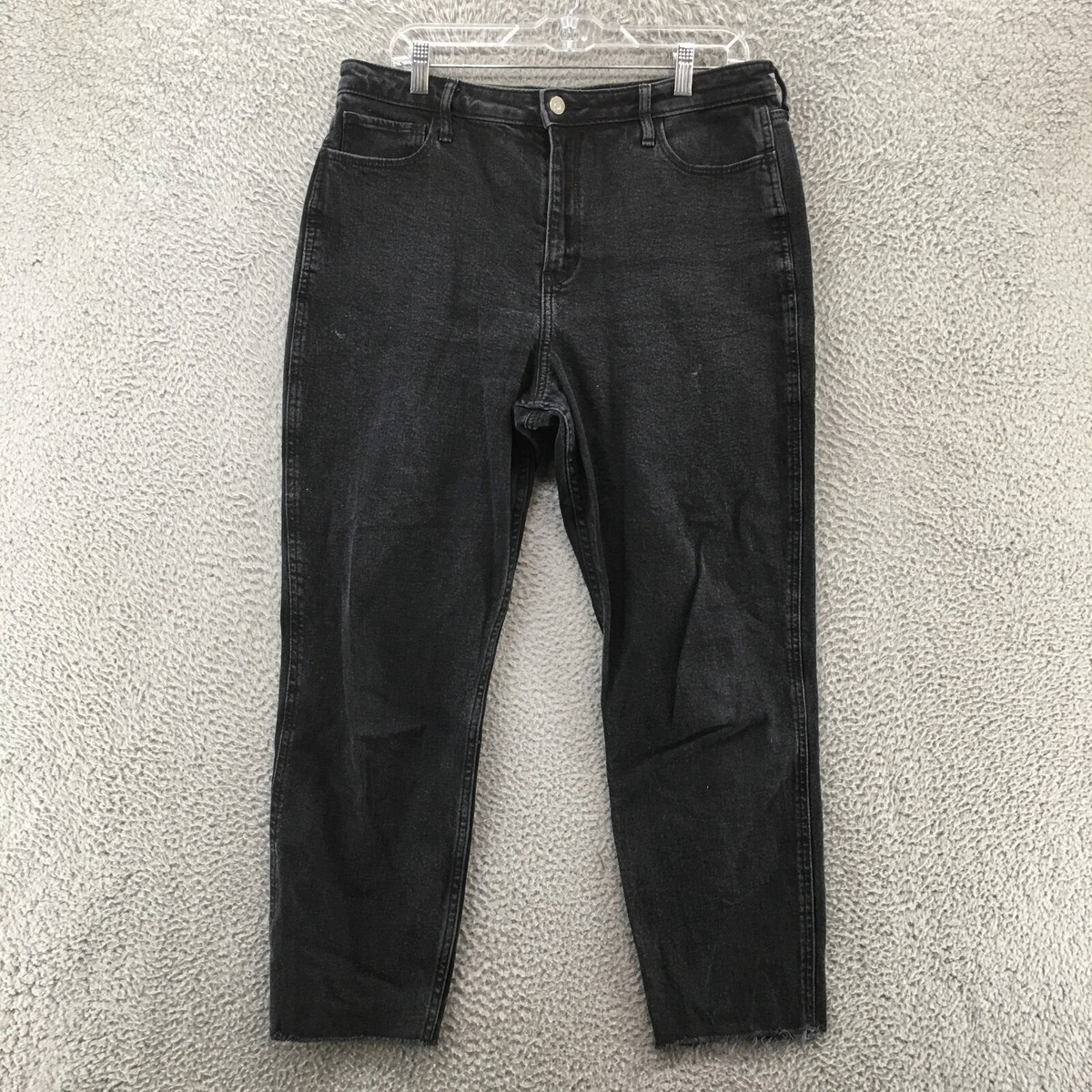 Ladies Jeans Hollister Mom Jeans Black Women's Ultra High-Rise