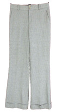 PNS1618- RALPH LAUREN Womens 98 Wool Flanel Dress Pants Houndstooth Pocket 4