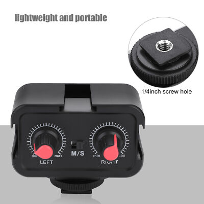 WS-V2 2-Kanal Universal Mic Audio Adapter Mixer Mit 3.5mm Eingängen Für DSLR OCH
