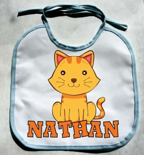 Handmade Gatos y Gatitos Baby Bibs y eructo Paños