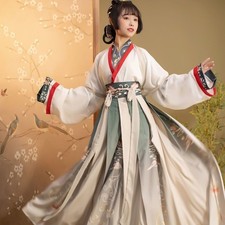 Women Hanfu Set High Waist Pleated Skirt Vintage Chinese Traditional Ancient