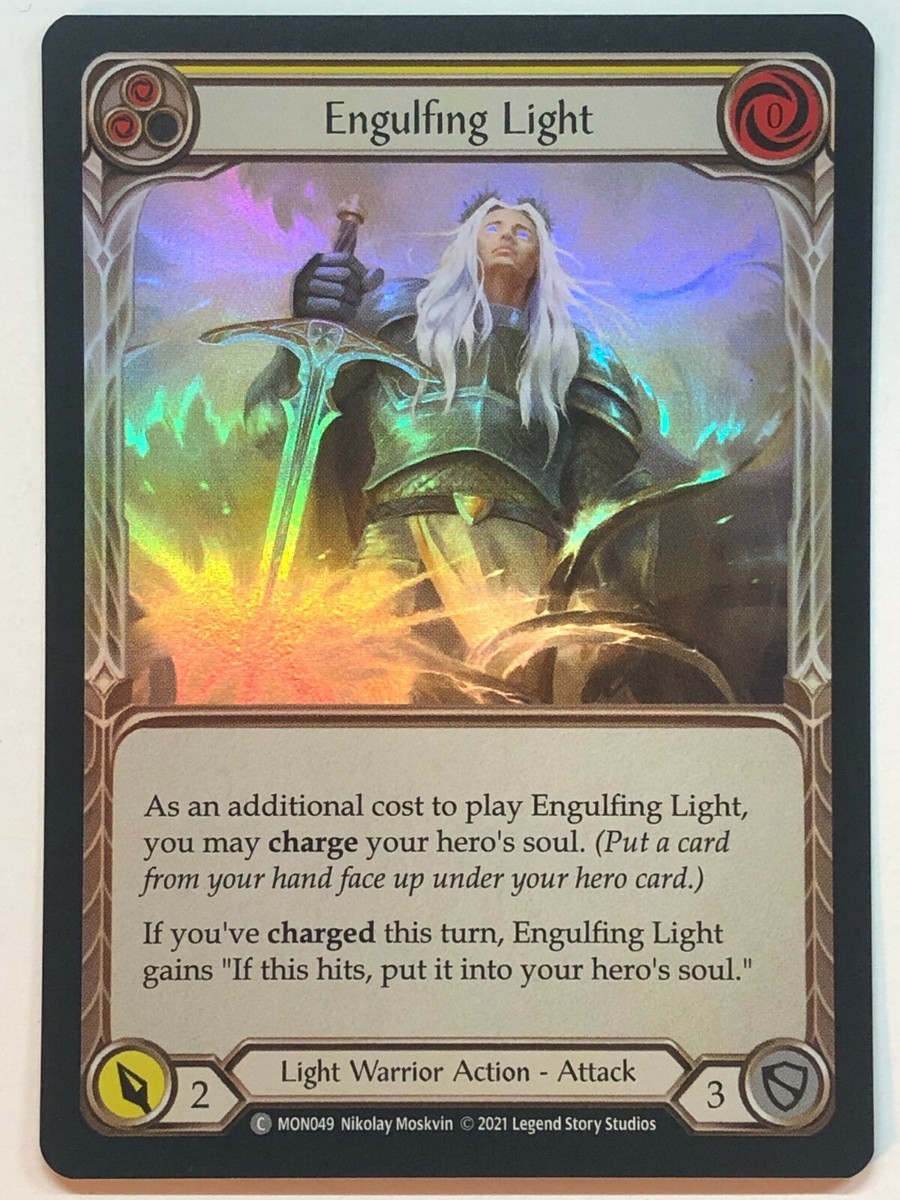 Flesh And Blood Monarch Engulfing Light (Yellow) MON049 Foil 1st Edition  NM/M