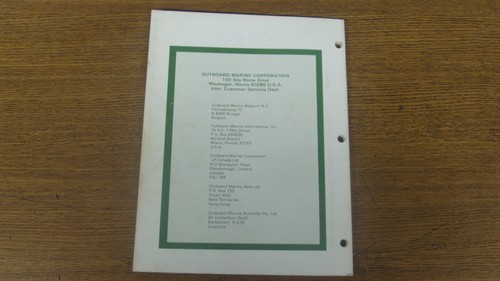 1981 OMC Outboard Marine 4.5/7.5 Models Service Manual P/N 392070 - Picture 3 of 3