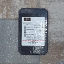 GH Armor Pistol/Spike Plate Special Threat 5x8" Full Cut Plate D1537