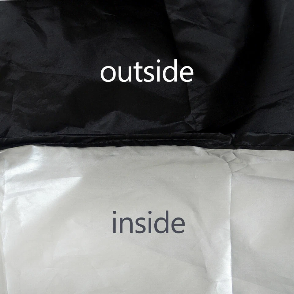 30-inch Patio Round Fire Pit Cover Waterproof UV Protector Grill BBQ Cover Black - Image 3 of 4