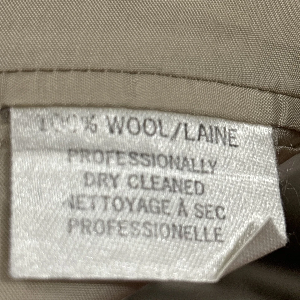 Blazer Coppley Para Hombres 42 Regular Marfil Lana Chaqueta Abotonada Foto 3 de 4