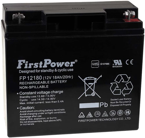 Batterie gel-plomb FirstPower FP12180 12V 18Ah VdS
