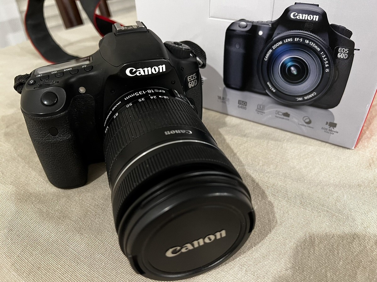 Canon EOS 60D Digital SLR Camera Kit w/ EF-S 18-135mm IS, 75-300mm