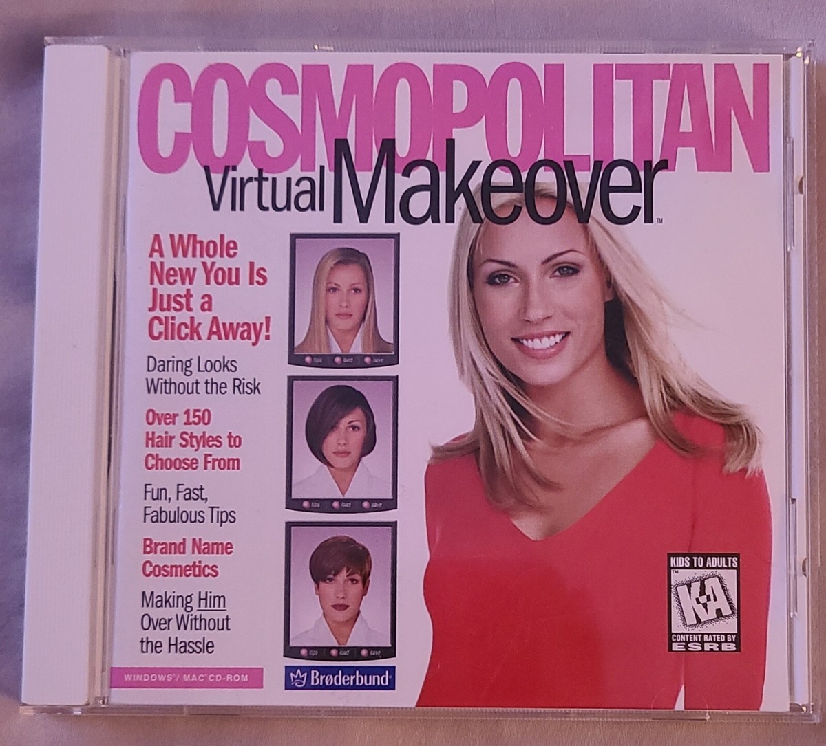 Cosmopolitan Virtual Makeover CD-ROM PC Game 1998 Windows