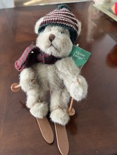 Vtg. Russ Plush Bear-"Mogul" with Skis and Poles-Tush Tag Only-8"