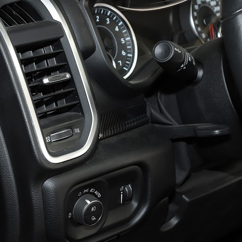 4x Carbon Fiber Center Console Cover Trim Strips Decal for Dodge Ram 1500 2018+ - Picture 4 of 7