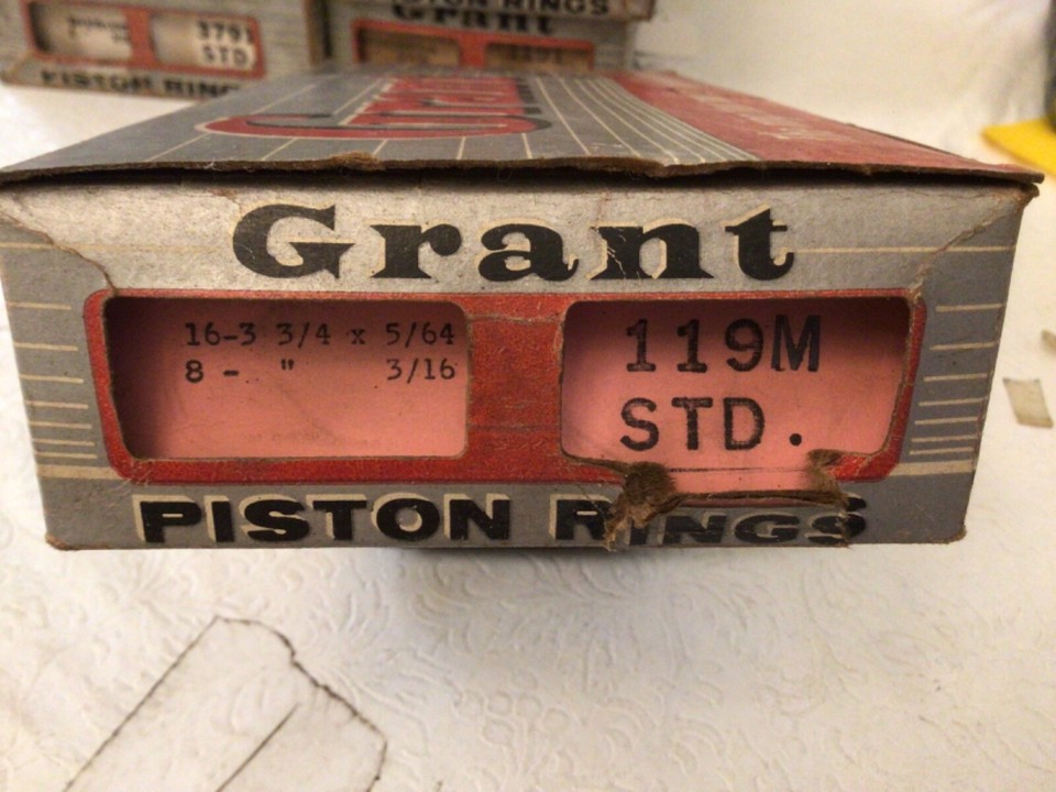 NOS Vintage Grant Piston Rings | eBay